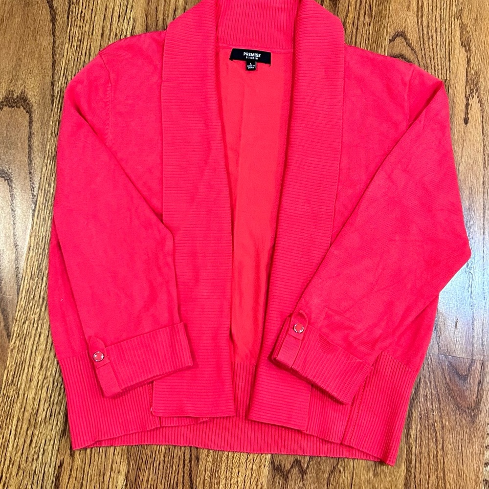 Premier Studios Coral cropped cardigan Size Lg